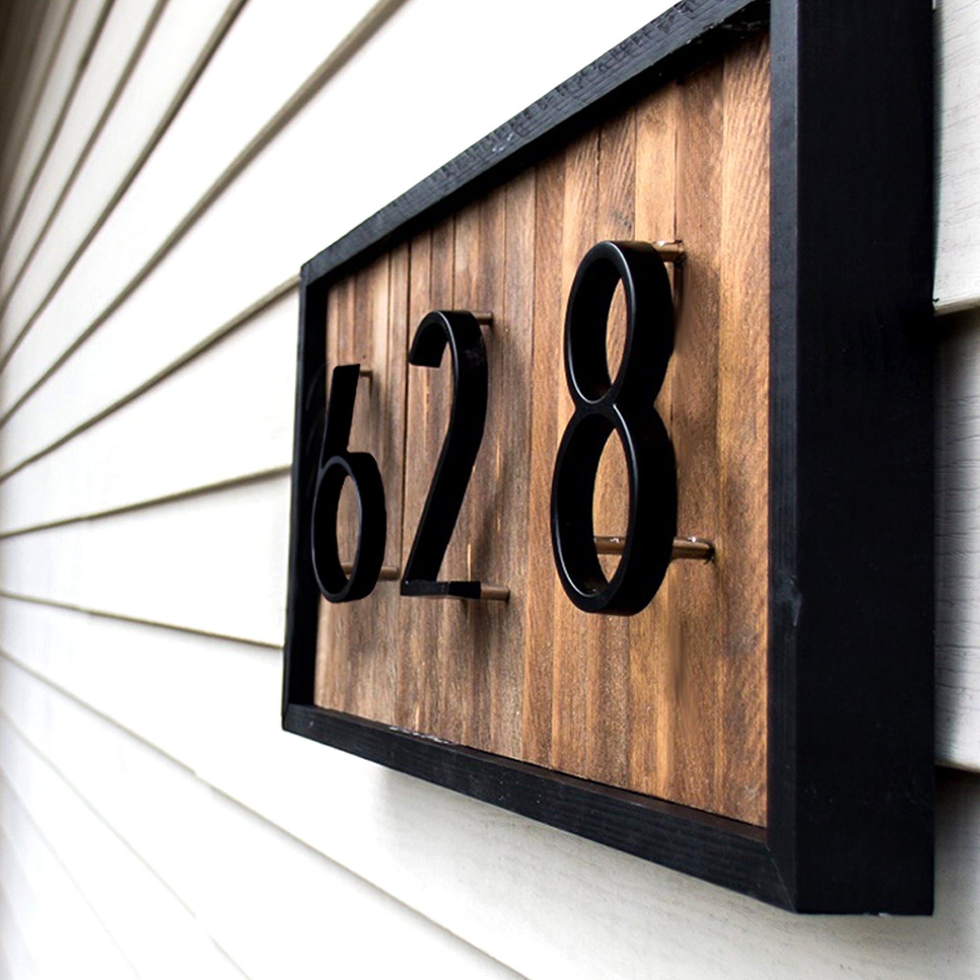 Black 15/20/30cm House Number 304 Stainless Steel Huisnummer Outdoor Door  Sign Numbers Home Numeros
