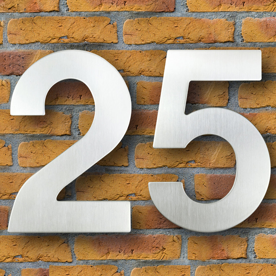30cm House Number Stainless Steel Address Sign #0-9 Huisnummer Outdoor Silver 12 in.Door Numbers Home Numeros Casa Exterior Big