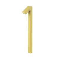 5 Inch (12 cm) House Number, Gloden Zinc Alloy