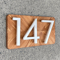 15 cm Big White House Number Floating Sign Modern Door Numbers Signage Home Outdoor Huisnummer Numeros Casa Address #0-9