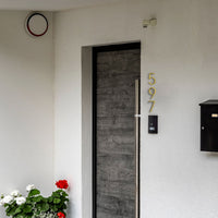 5 Inch (12 cm) House Number, Gloden Zinc Alloy