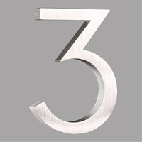 HASWARE Floating House Numbers 4 Inch Door Numbers Alphabet Plaque Street Home Address Numbers