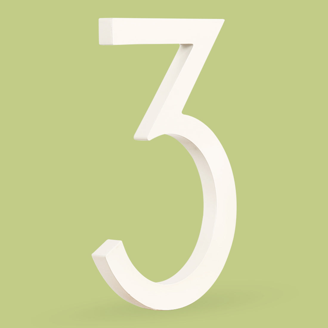 15 cm Big White House Number Floating Sign Modern Door Numbers Signage Home Outdoor Huisnummer Numeros Casa Address #0-9