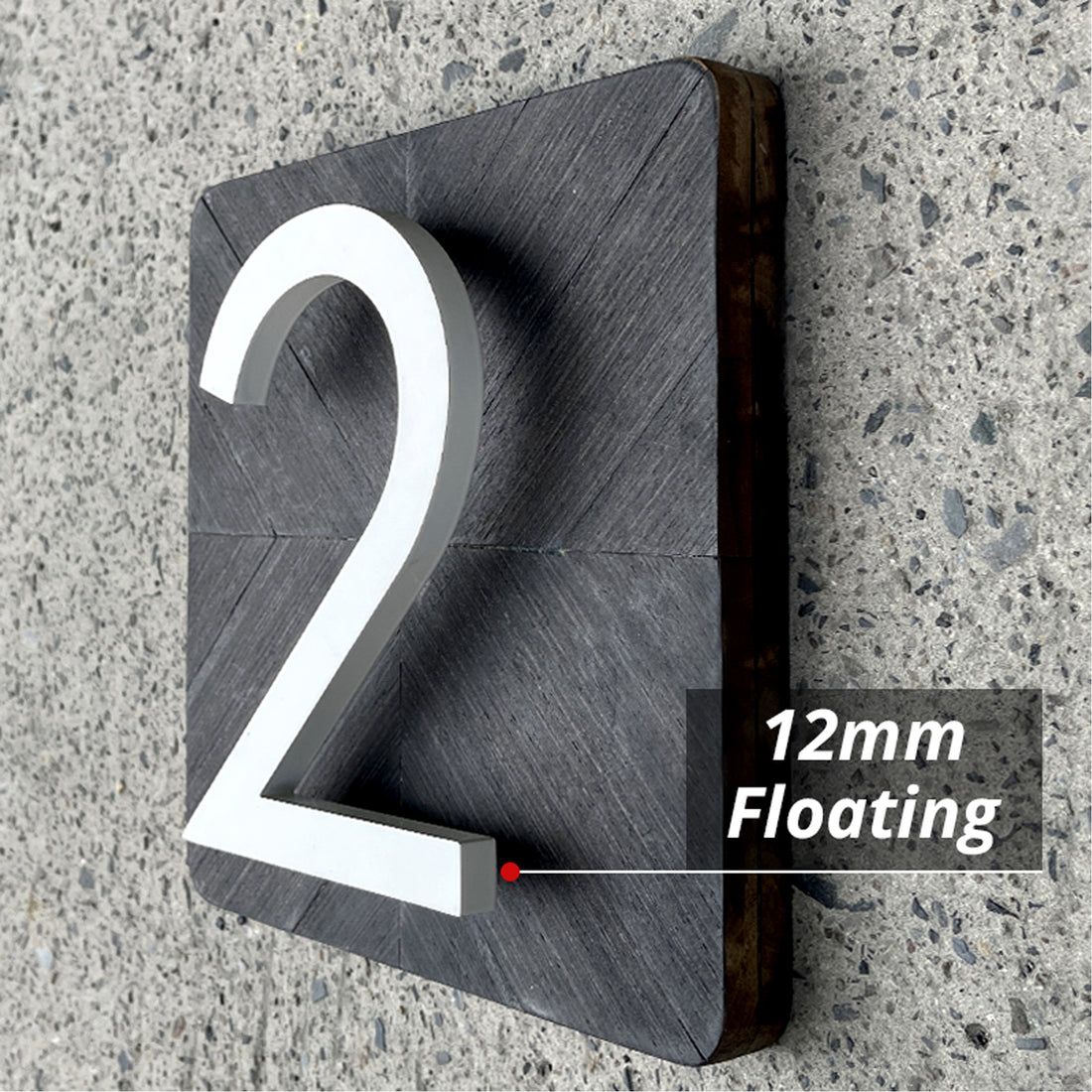 15 cm Big White House Number Floating Sign Modern Door Numbers Signage Home Outdoor Huisnummer Numeros Casa Address #0-9