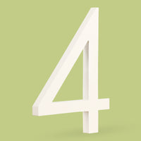 15 cm Big White House Number Floating Sign Modern Door Numbers Signage Home Outdoor Huisnummer Numeros Casa Address #0-9