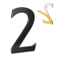 HASWARE 4 Inch Self-Adhesive House Number - Waterproof and Weather Resistant - Easy Installation for Mailbox, Posts, Door