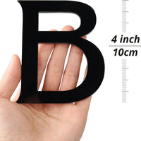 HASWARE 4 Inch Self-Adhesive House Number - Waterproof and Weather Resistant - Easy Installation for Mailbox, Posts, Door