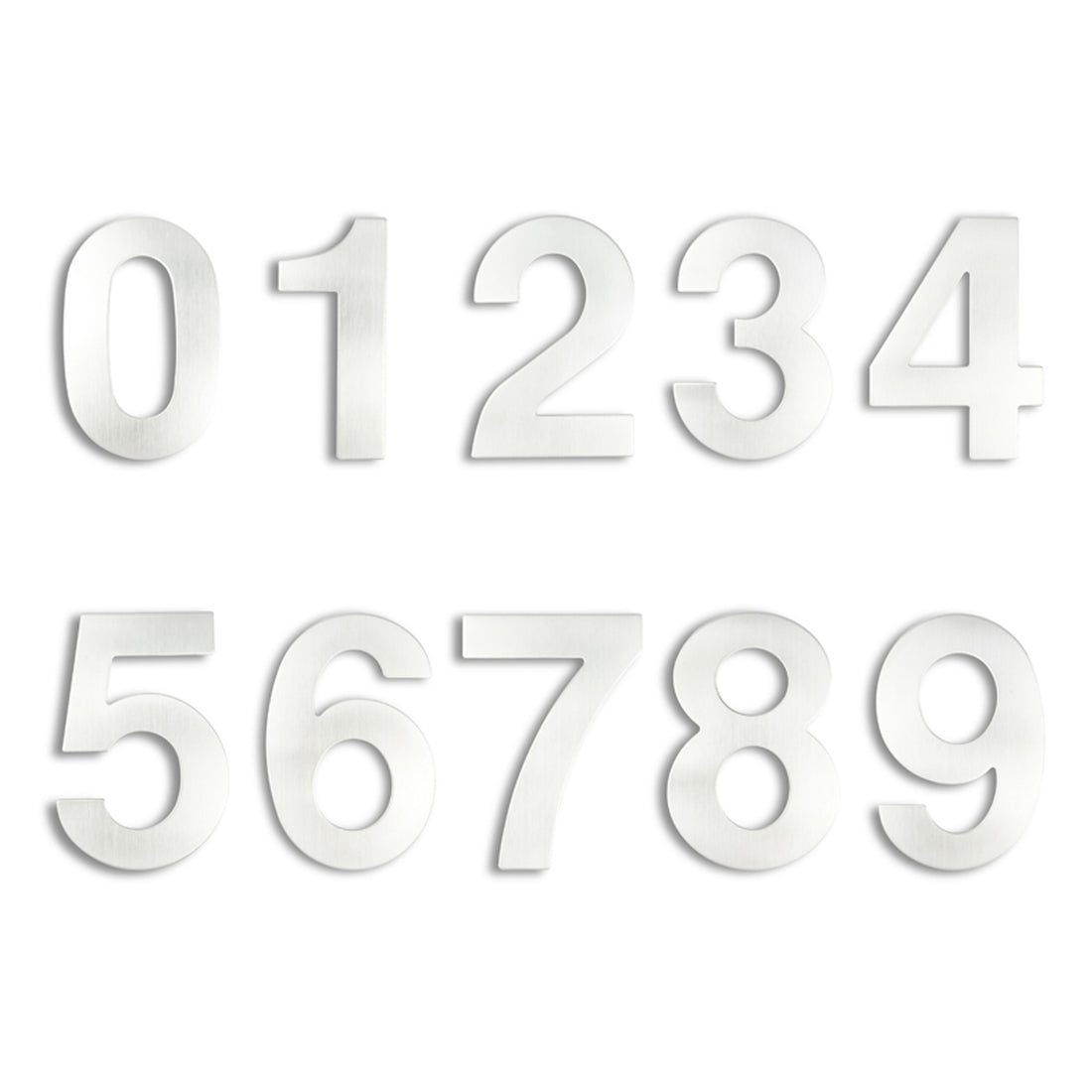 30cm House Number Stainless Steel Address Sign #0-9 Huisnummer Outdoor Silver 12 in.Door Numbers Home Numeros Casa Exterior Big