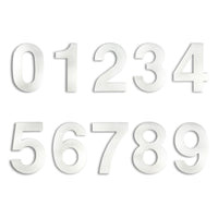 30cm House Number Stainless Steel Address Sign #0-9 Huisnummer Outdoor Silver 12 in.Door Numbers Home Numeros Casa Exterior Big