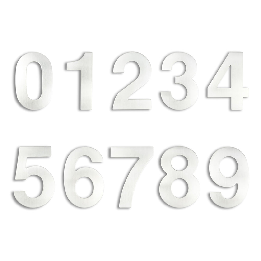 20cm House Number Stainless Steel Address Sign #0-9 Huisnummer Outdoor Silver 8 inch.Door Numbers Home Numeros Casa Exterior Big