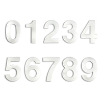 20cm House Number Stainless Steel Address Sign #0-9 Huisnummer Outdoor Silver 8 inch.Door Numbers Home Numeros Casa Exterior Big