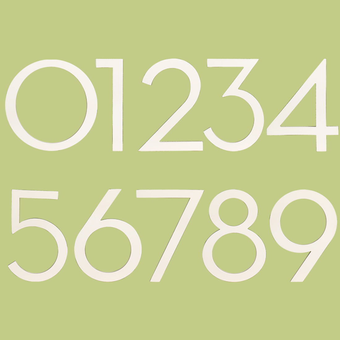 15 cm Big White House Number Floating Sign Modern Door Numbers Signage Home Outdoor Huisnummer Numeros Casa Address #0-9