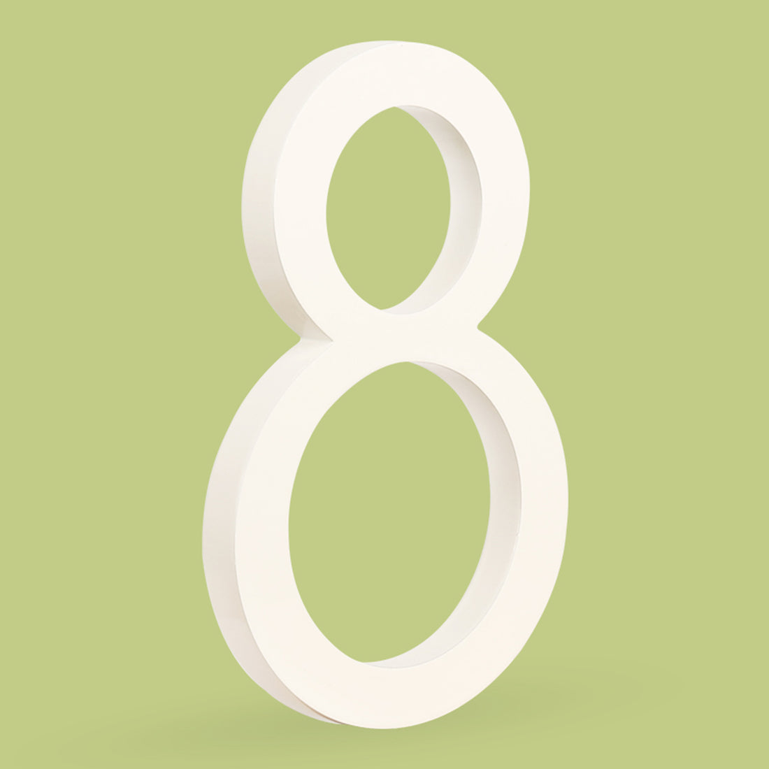 15 cm Big White House Number Floating Sign Modern Door Numbers Signage Home Outdoor Huisnummer Numeros Casa Address #0-9