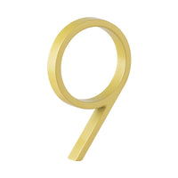 5 Inch (12 cm) House Number, Gloden Zinc Alloy