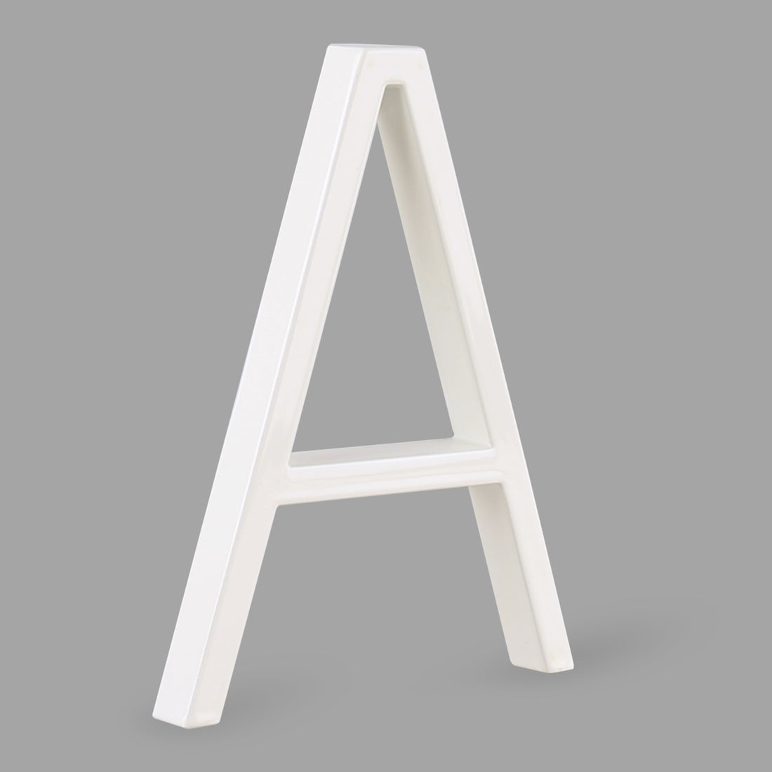 5 Inch (12.5 cm) House Number, White Aluminum Alloy