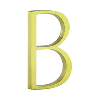 5 Inch (12 cm) House Number, Gloden Zinc Alloy