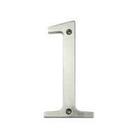 4 Inch (10 cm) House Number,Silver Zinc Alloy