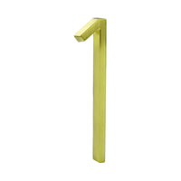 5 Inch (12 cm) House Number, Gloden Zinc Alloy