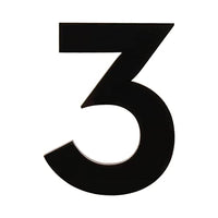 3 inch (7.5 cm) House Number, Acrylic Self Adhesive