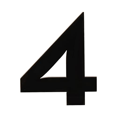 3 inch (7.5 cm) House Number, Acrylic Self Adhesive