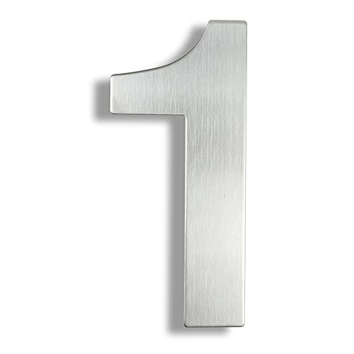 6 Inch (15cm) House Number, 304 Stainless Steel