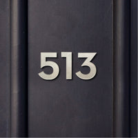 3 inch (7.5 cm) House Number, Acrylic Self Adhesive