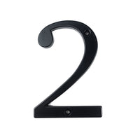 4 Inch (10 cm) House Number,Black Zinc Alloy