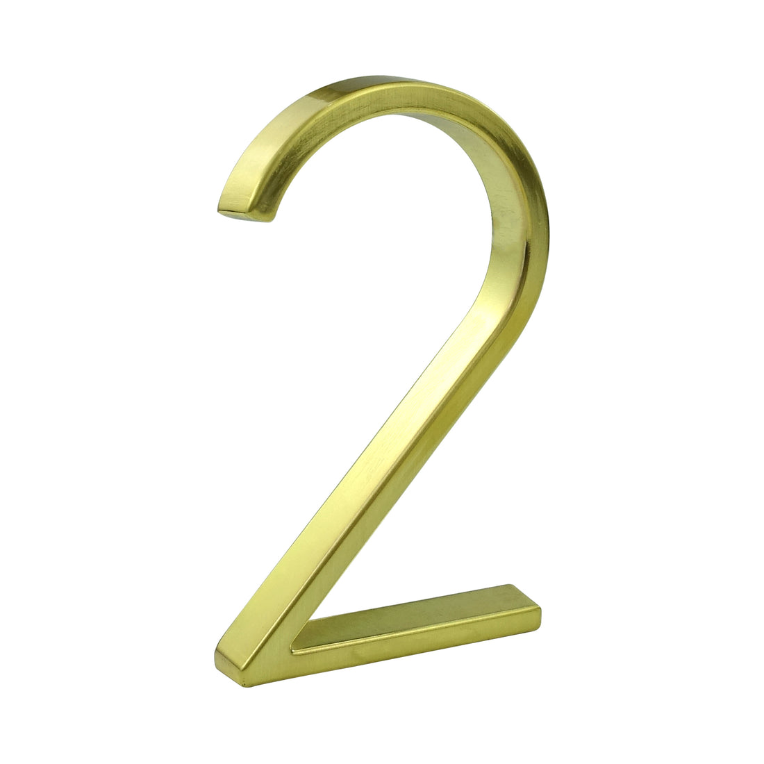 5 Inch (12 cm) House Number, Gloden Zinc Alloy