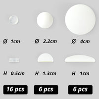 Self Adhesive Transparent Bumper Pack of 28PCS