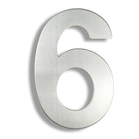 6 Inch (15cm) House Number, 304 Stainless Steel