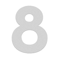 3 inch (7.5 cm) House Number, Acrylic Self Adhesive