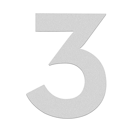 3 inch (7.5 cm) House Number, Acrylic Self Adhesive