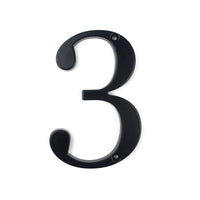 4 Inch (10 cm) House Number,Black Zinc Alloy