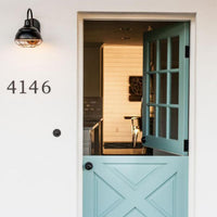 4 Inch (10 cm) House Number,Black Zinc Alloy