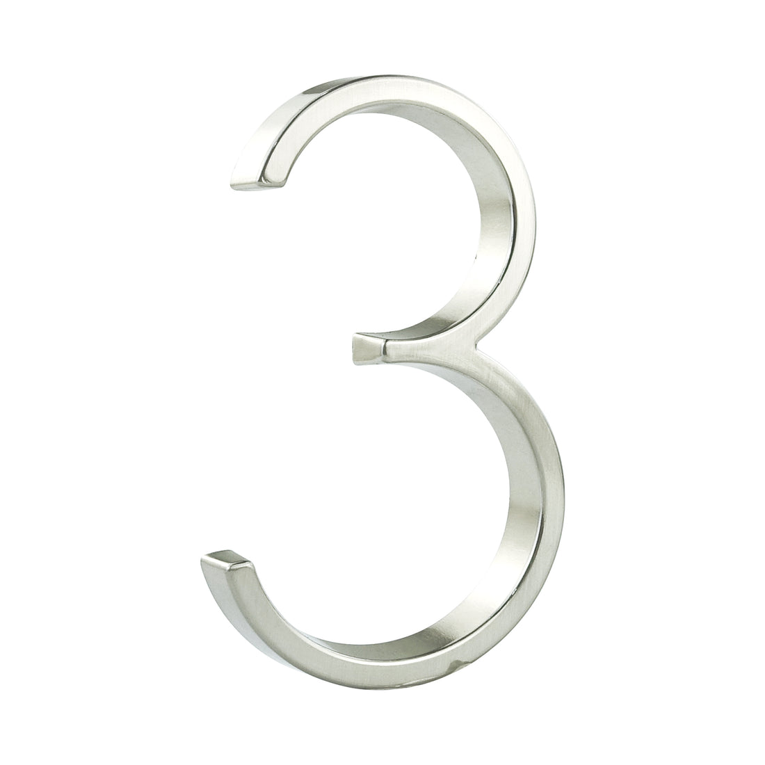 5 Inch (12 cm) House Number,Silver Zinc Alloy