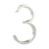 5 Inch (12 cm) House Number,Silver Zinc Alloy