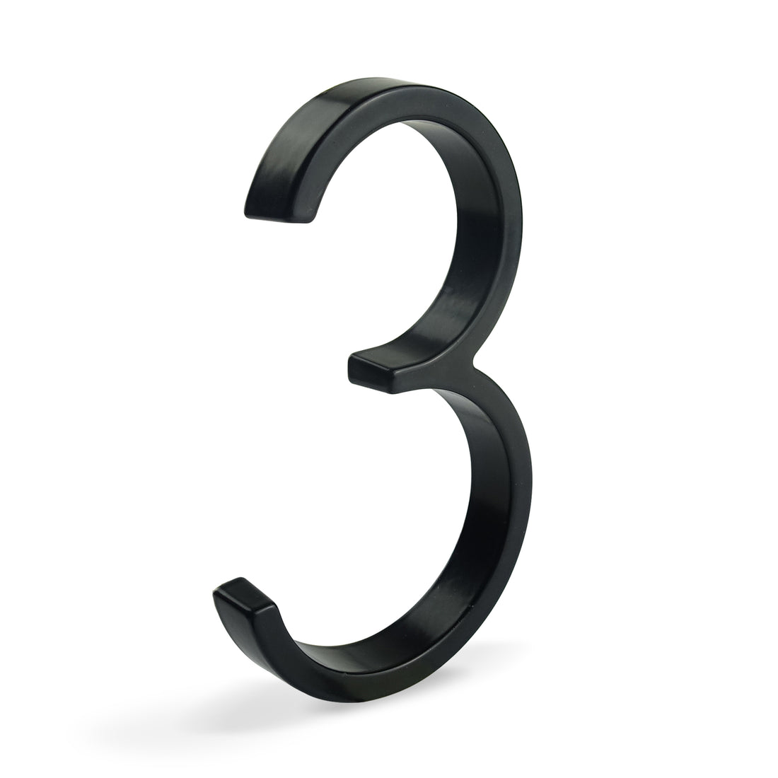 5 Inch (12 cm)  House Number, Black Zinc Alloy