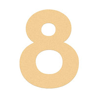 3 inch (7.5 cm) House Number, Acrylic Self Adhesive