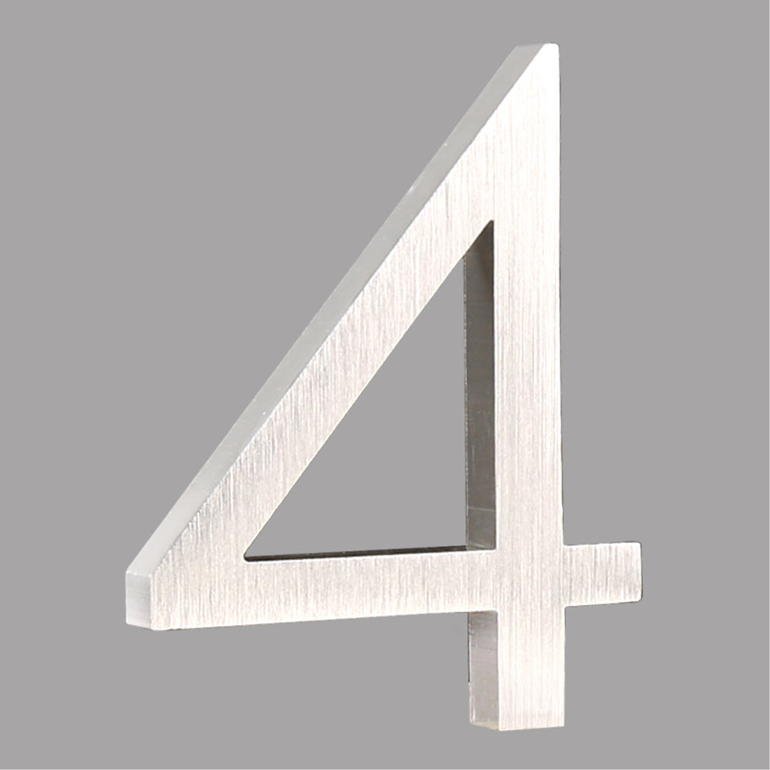 6 inch (15cm) House Number, Silver Aluminium Alloy