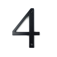 4 Inch (10 cm) House Number,Black Zinc Alloy