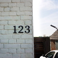 4 Inch (10 cm) House Number,Black Zinc Alloy