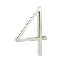 5 Inch (12 cm) House Number,Silver Zinc Alloy