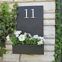 4 Inch (10 cm) House Number,Silver Zinc Alloy