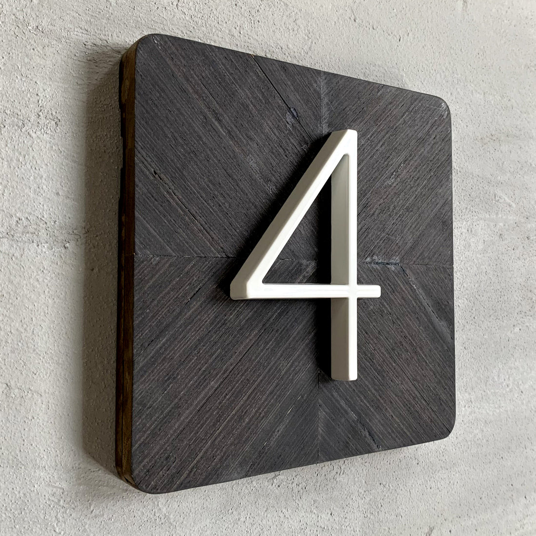 5 Inch (12 cm) House Number,White Aluminum Alloy