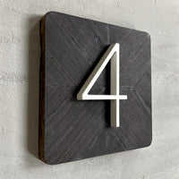 5 Inch (12 cm) House Number,White Aluminum Alloy