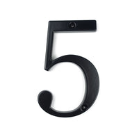 4 Inch (10 cm) House Number,Black Zinc Alloy
