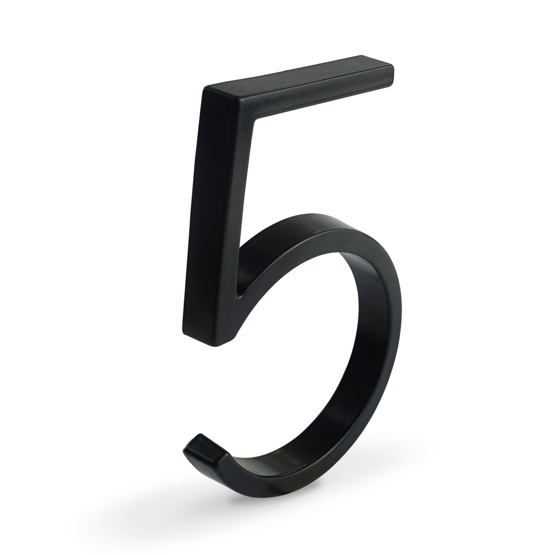 5 Inch (12 cm)  House Number, Black Zinc Alloy