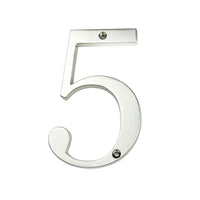 4 Inch (10 cm) House Number,Silver Zinc Alloy