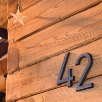 6 Inch (15 cm) House Number, Aged Bronze