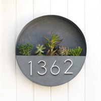 5 Inch (12 cm) House Number,White Aluminum Alloy